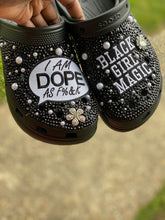 Load image into Gallery viewer, Black girl magic Custom clogs

